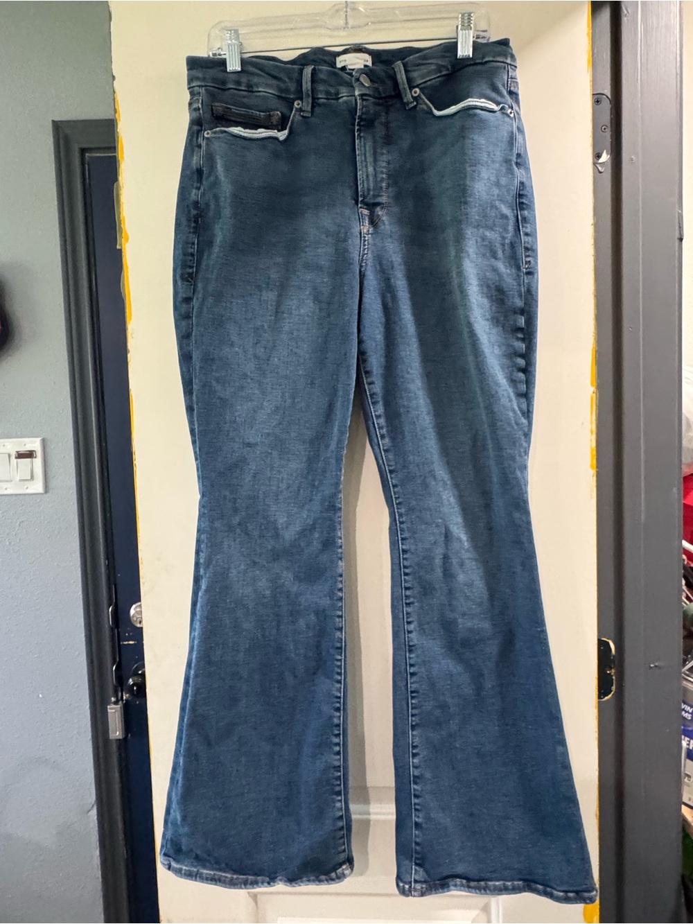 Good American Indigo Flare Jeans Size 15